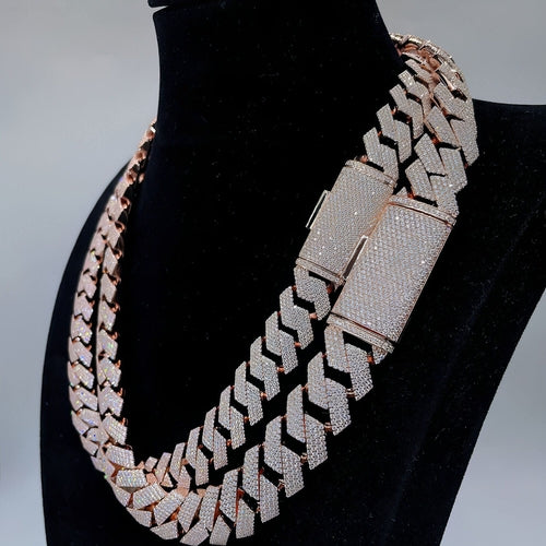 Moissanite Cuban Link Chain - S925 Silver