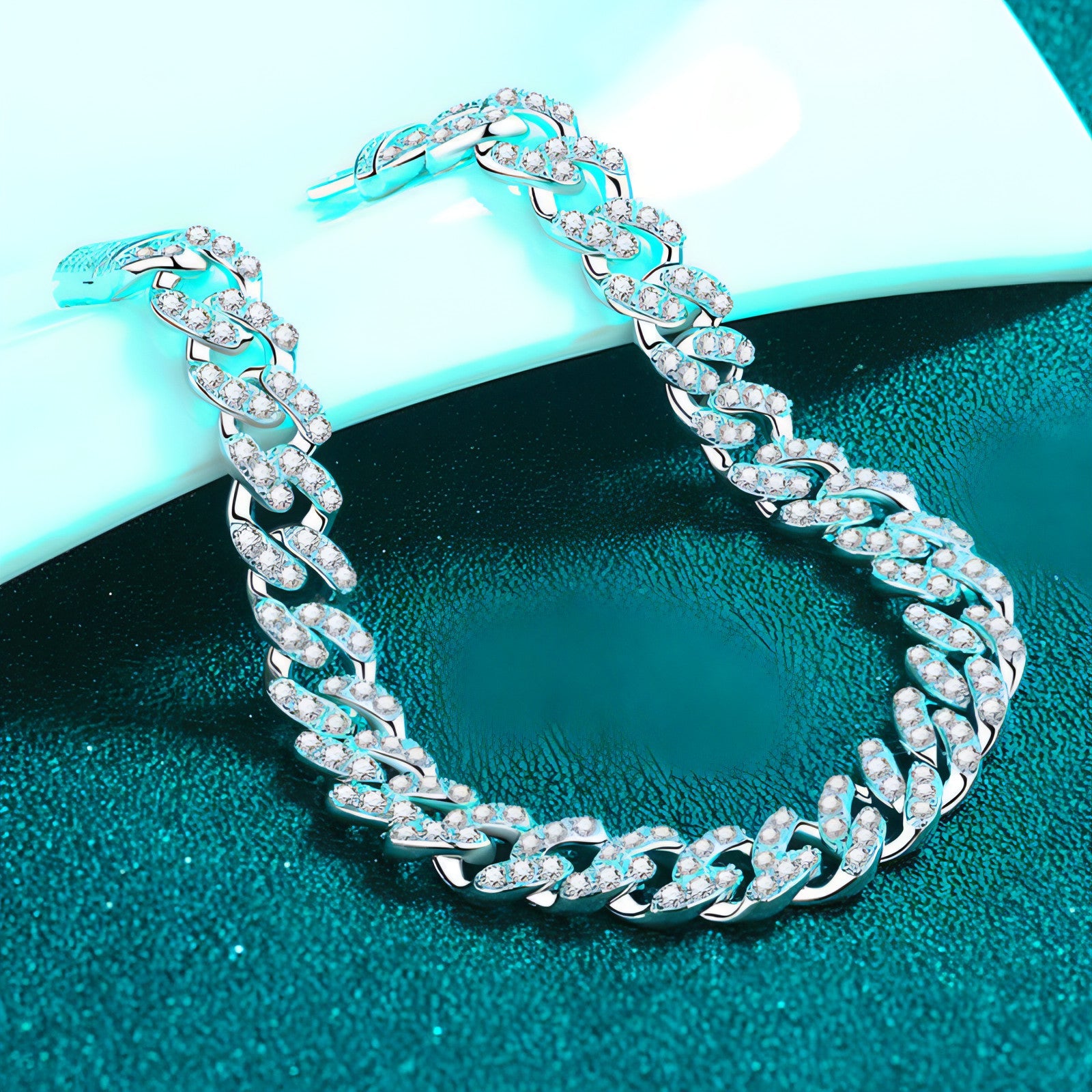 Cuban Link Moissanite Bracelet