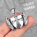 Cross Shield - Stainless Steel Chain and Pendants