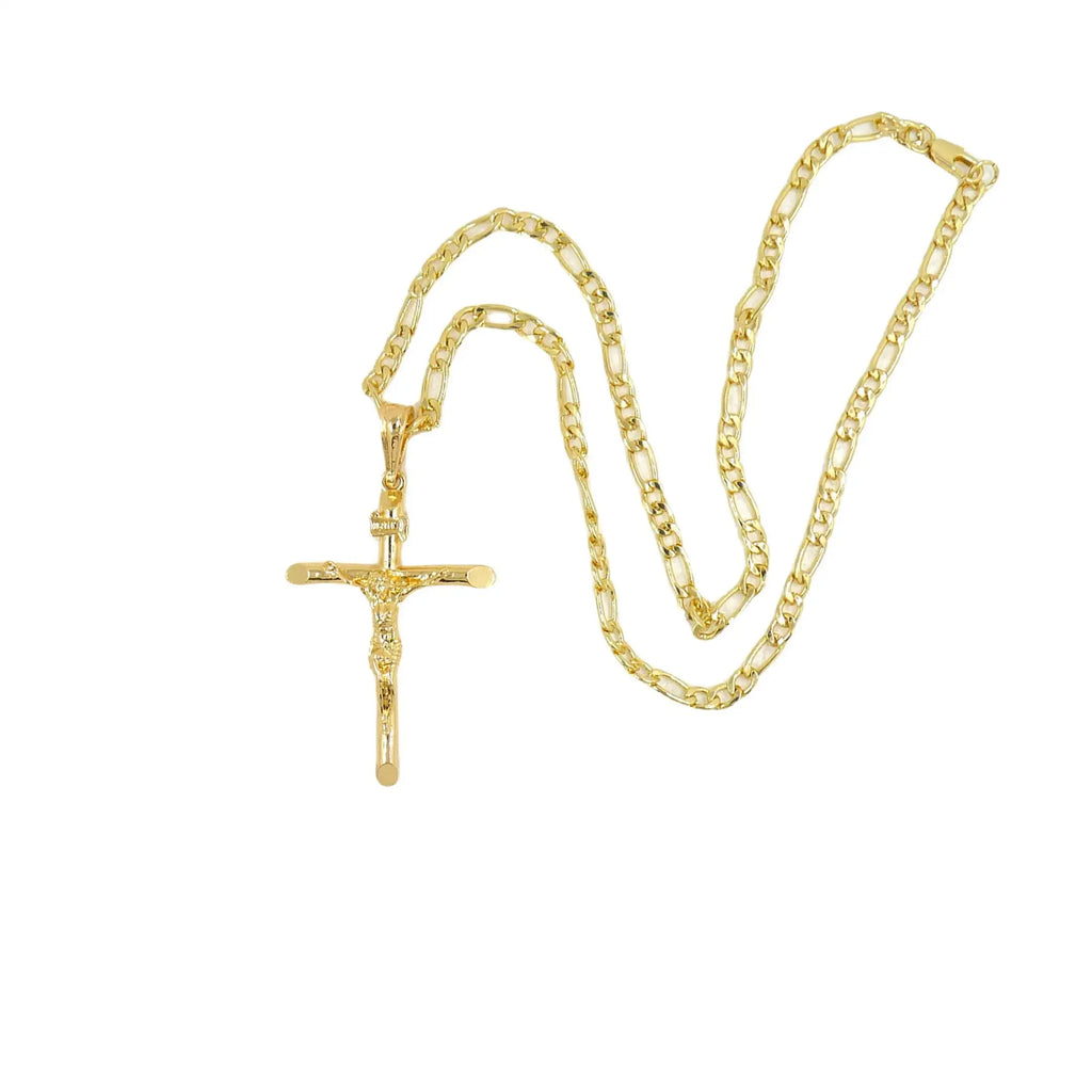 Large Jesus Pendant Cross chain - Stainless steel