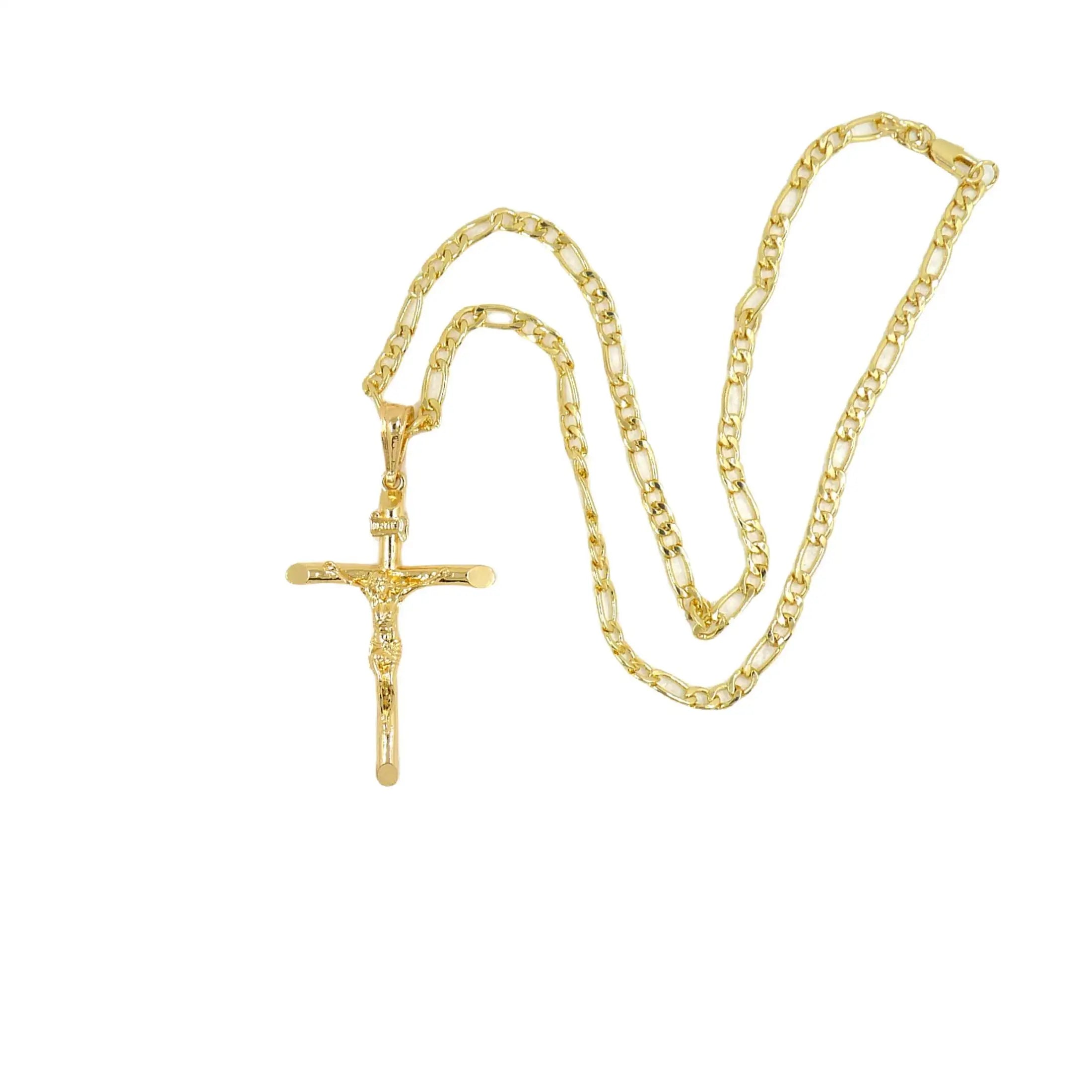 Large Jesus Pendant Cross chain - Stainless steel