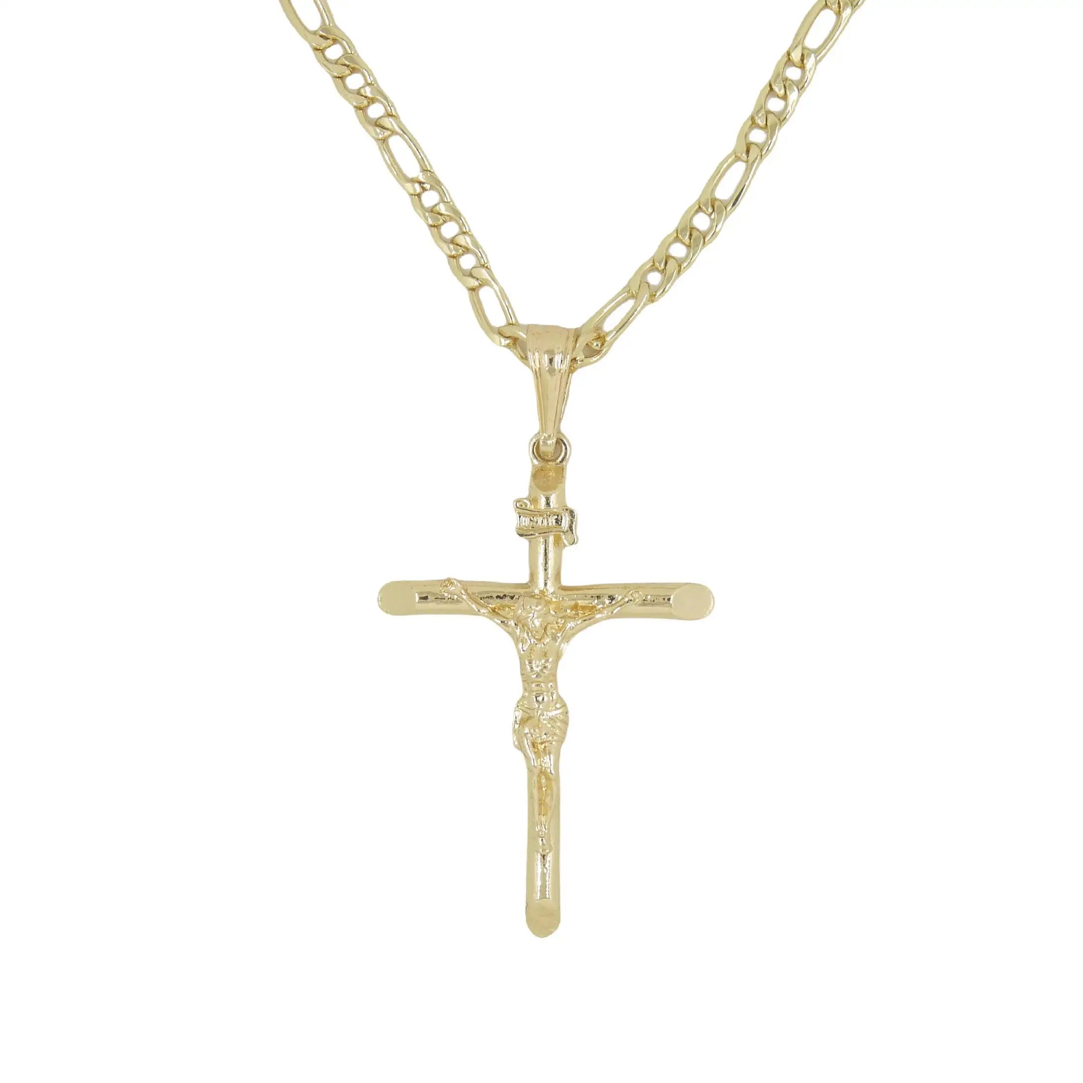 Large Jesus Pendant Cross chain - Stainless steel