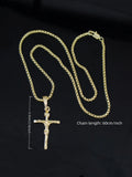 Large Jesus Pendant Cross chain - Stainless steel