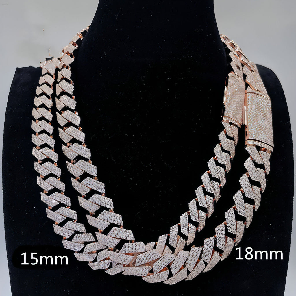 Moissanite Cuban Link Chain - S925 Silver