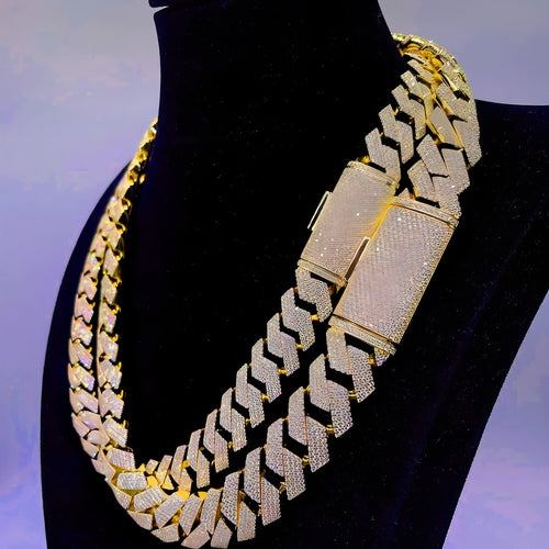 Moissanite Cuban Link Chain - S925 Silver