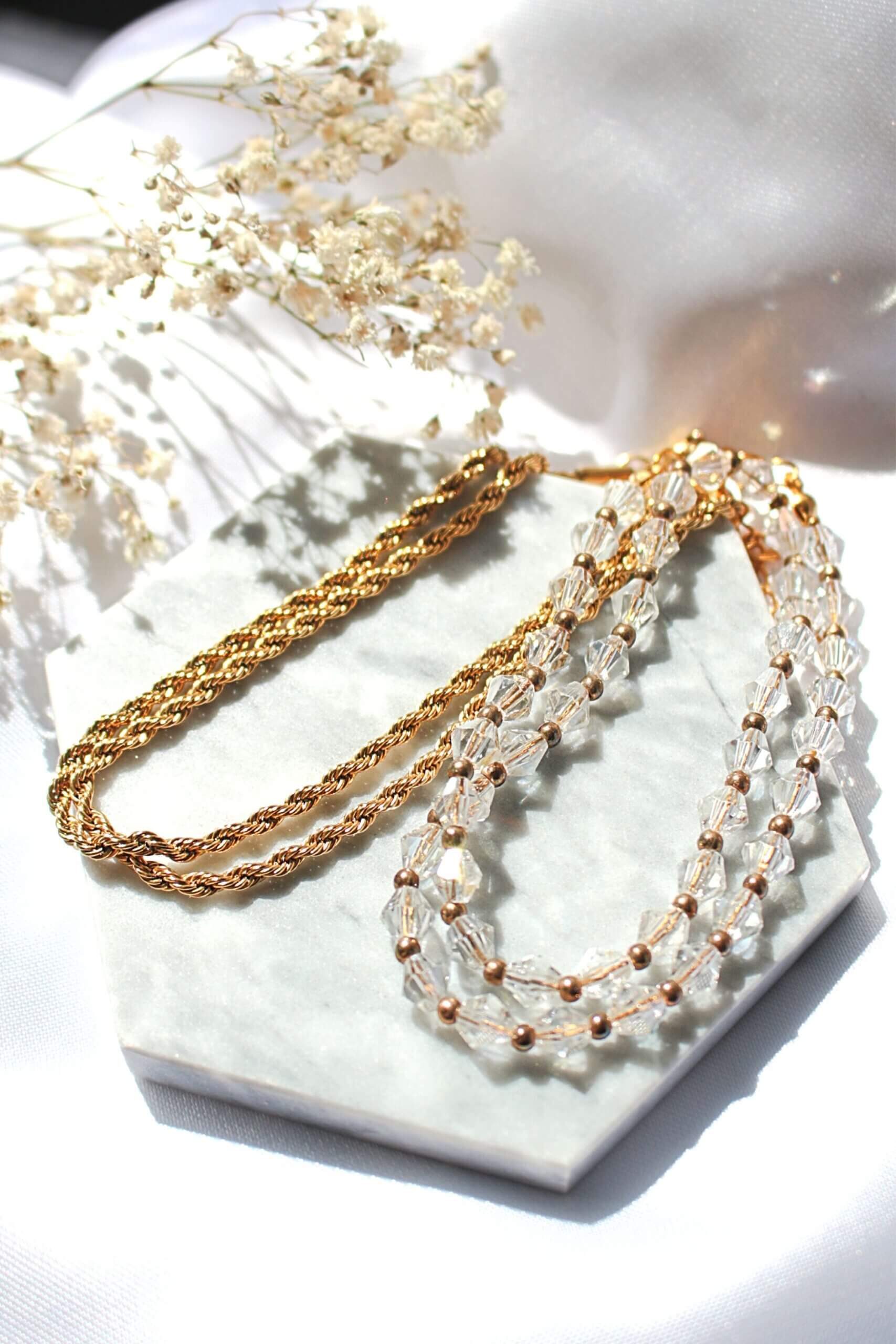 Stainless Steel Twisted Rope Chain Necklace