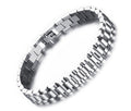 Men's Stainless Steel 10mm Silver Watch Band Bracelet